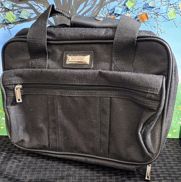 Destinations Black Toiletry Bag with Gold Hardware - Picture 1 of 4